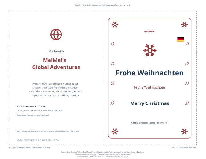 PDF preview: Frohe Weihnachten — Merry Christmas