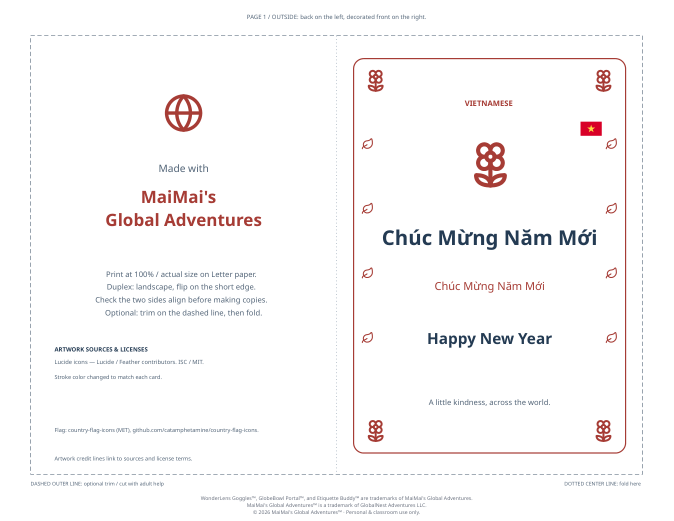 PDF preview: Chúc Mừng Năm Mới — Happy New Year