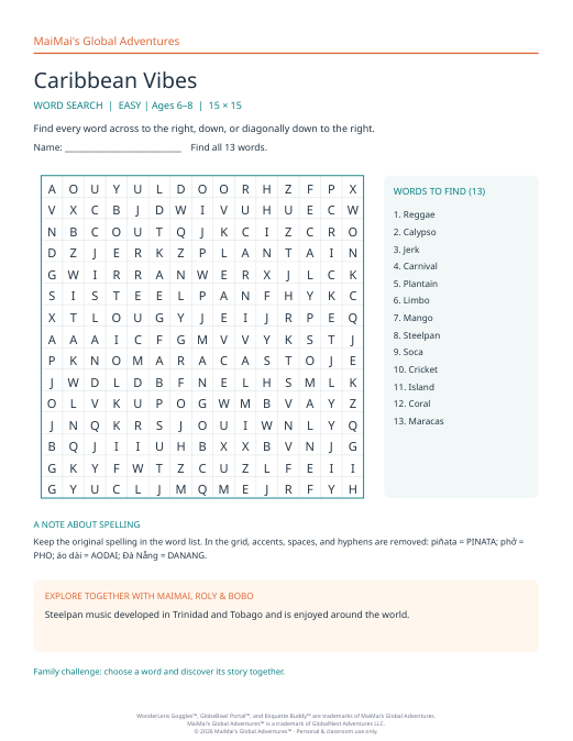 PDF preview: Caribbean Vibes